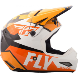 CASQUE FLY ELITE GUILD 2019 NOIR/ORANGE/BLANC Casque moto cross