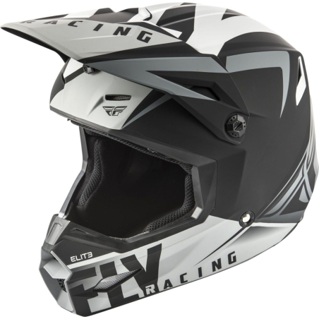 CASQUE FLY ELITE VIGILANT 2019 NOIR/GRIS MAT Casque moto cross
