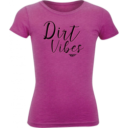 T-SHIRT FLY FEMME GIRL'S DIRT VIBES FRAMBOISE Femme