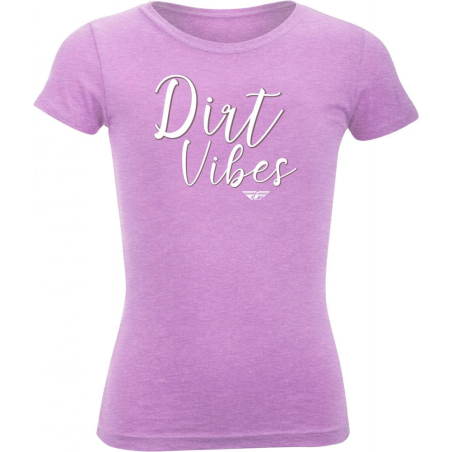 T-SHIRT FLY FEMME GIRL'S DIRT VIBES LILAS Femme