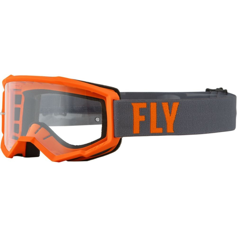 MASQUE FLY FOCUS GRIS/ORANGE Lunette moto cross