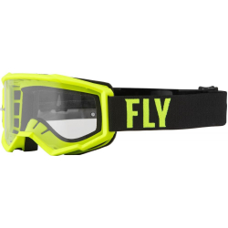 MASQUE FLY FOCUS JAUNE FLUO/NOIR Lunette moto cross