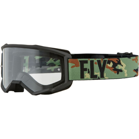 MASQUE FLY FOCUS VERT CAMO/NOIR ENFANT Lunette moto cross enfant