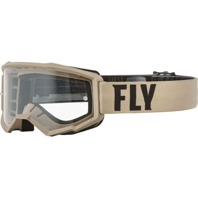 MASQUE FLY FOCUS KAKI/BRUN ENFANT Lunette moto cross enfant