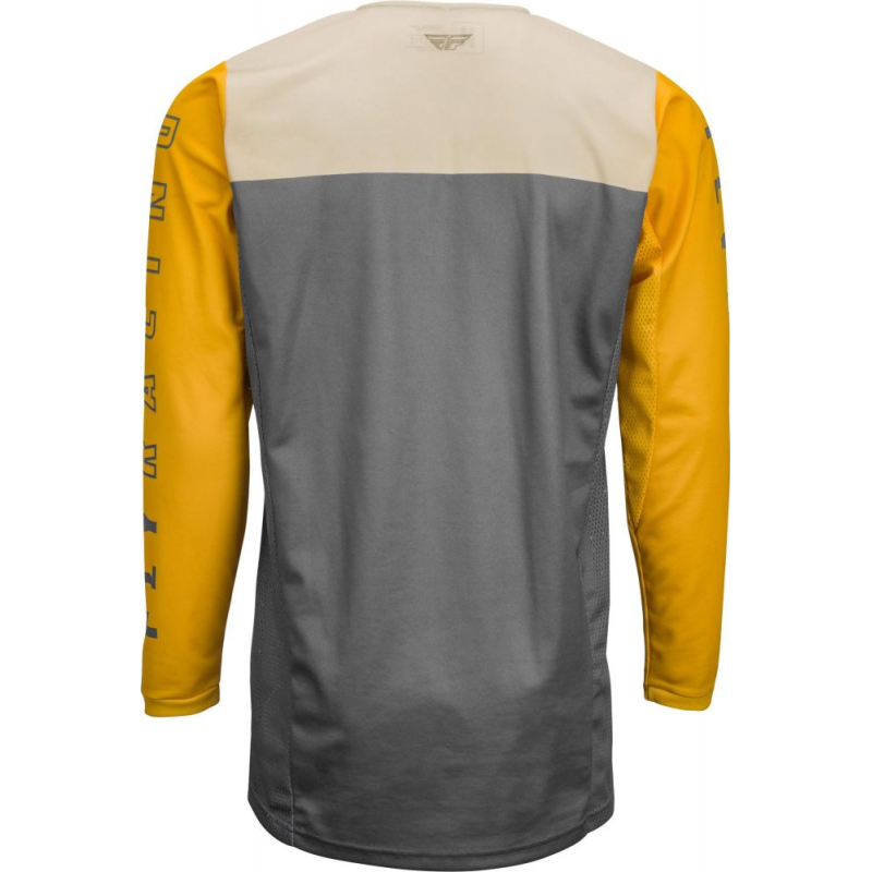 MAILLOT FLY KINETIC K121 2021 MOUTARDE/STONE/GRIS Maillot moto cross