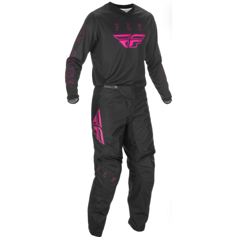 PANTALON FLY F-16 2021 NOIR/ROSE Pantalon moto cross