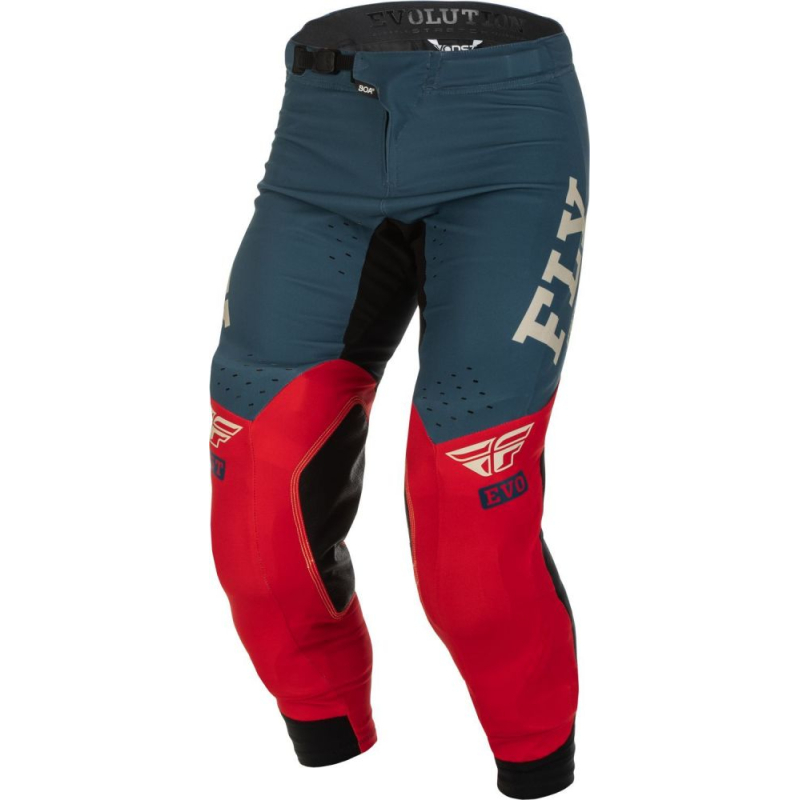 PANTALON FLY EVO ROUGE/GRIS Pantalon moto cross