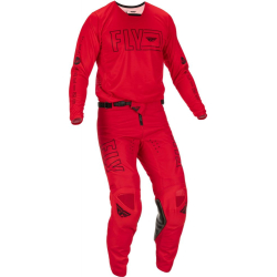 PANTALON FLY KINETIC FUEL ROUGE/NOIR Pantalon moto cross