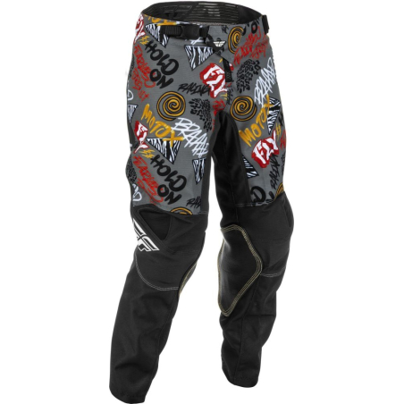 PANTALON FLY KINETIC REBEL NOIR/GRIS Pantalon moto cross enfant