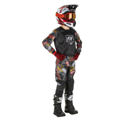 PANTALON FLY KINETIC REBEL NOIR/GRIS Pantalon moto cross enfant