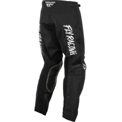 PANTALON FLY KINETIC REBEL BLANC/NOIR Pantalon moto cross enfant