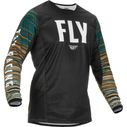 MAILLOT FLY KINETIC WAVE NOIR/RUM Maillot moto cross