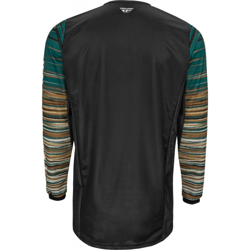 MAILLOT FLY KINETIC WAVE NOIR/RUM Maillot moto cross
