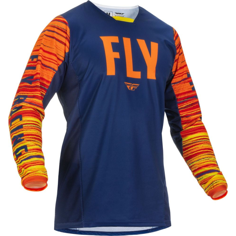 MAILLOT FLY KINETIC WAVE NAVY/ORANGE Maillot moto cross