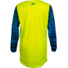 MAILLOT FLY KINETIC WAVE JAUNE FLUO/BLEU Maillot cross enfant