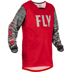 MAILLOT FLY KINETIC WAVE ROUGE/GRIS Maillot cross enfant