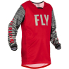 MAILLOT FLY KINETIC WAVE ROUGE/GRIS Maillot cross enfant
