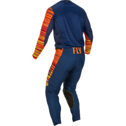 PANTALON FLY KINETIC WAVE NAVY/ORANGE Pantalon moto cross