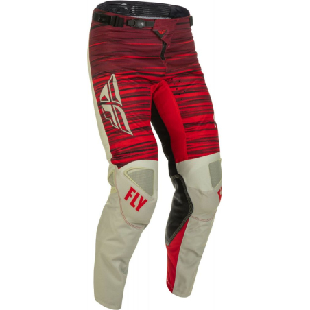 PANTALON FLY KINETIC WAVE GRIS/ROUGE Pantalon moto cross