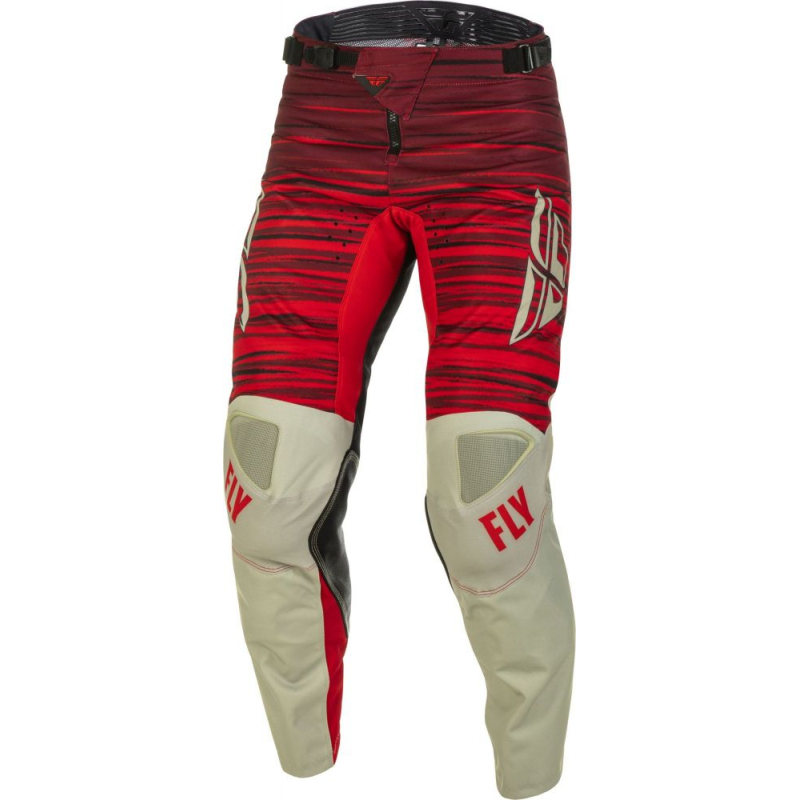 PANTALON FLY KINETIC WAVE GRIS/ROUGE Pantalon moto cross