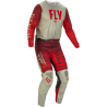 PANTALON FLY KINETIC WAVE GRIS/ROUGE Pantalon moto cross