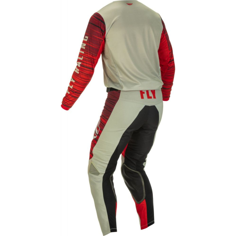 PANTALON FLY KINETIC WAVE GRIS/ROUGE Pantalon moto cross