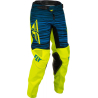 PANTALON FLY KINETIC WAVE JAUNE FLUO/BLEU Pantalon moto cross enfant