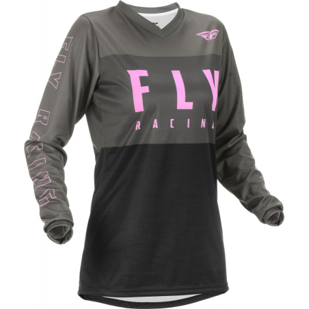 MAILLOT FLY F-16 FEMME GRIS/NOIR/ROSE Maillot cross femme