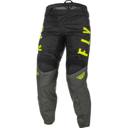 PANTALON FLY F-16 GRIS/NOIR/JAUNE FLUO Pantalon moto cross enfant