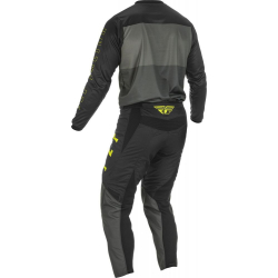 PANTALON FLY F-16 GRIS/NOIR/JAUNE FLUO Pantalon moto cross enfant