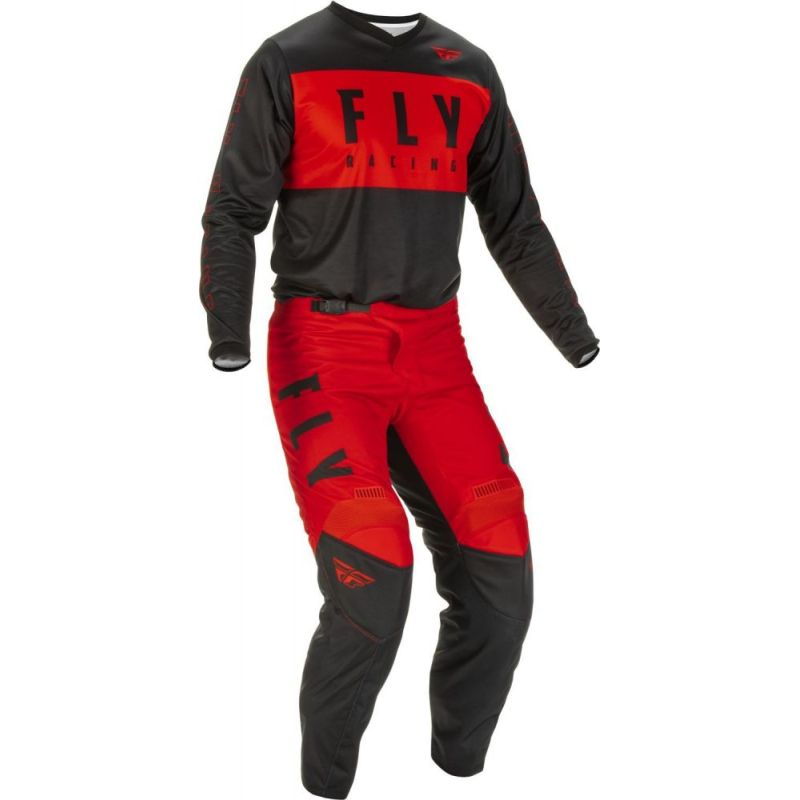 PANTALON FLY F-16 ROUGE/NOIR Pantalon moto cross