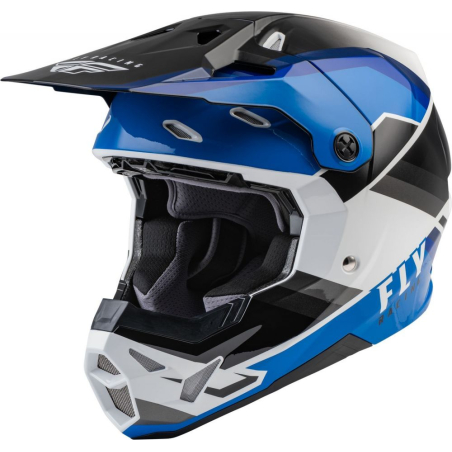 CASQUE FLY FORMULA CP RUSH NOIR/BLEU/BLANC Casque moto cross
