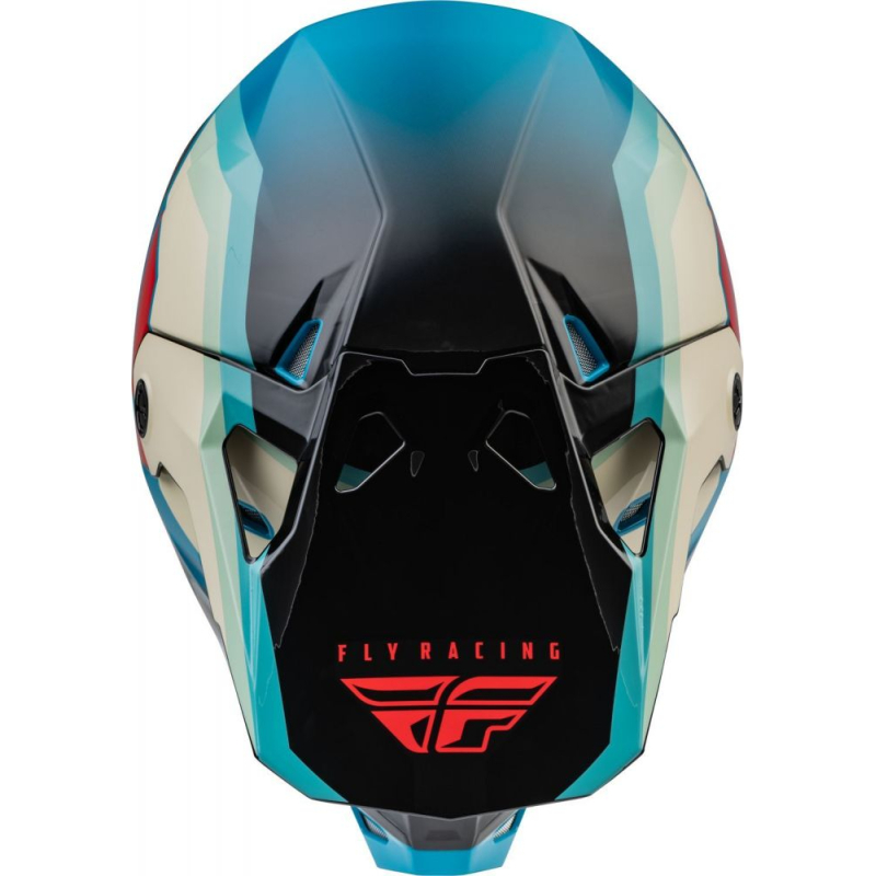 CASQUE FLY FORMULA CP RUSH NOIR/STONE/DARK TEAL Casque moto cross
