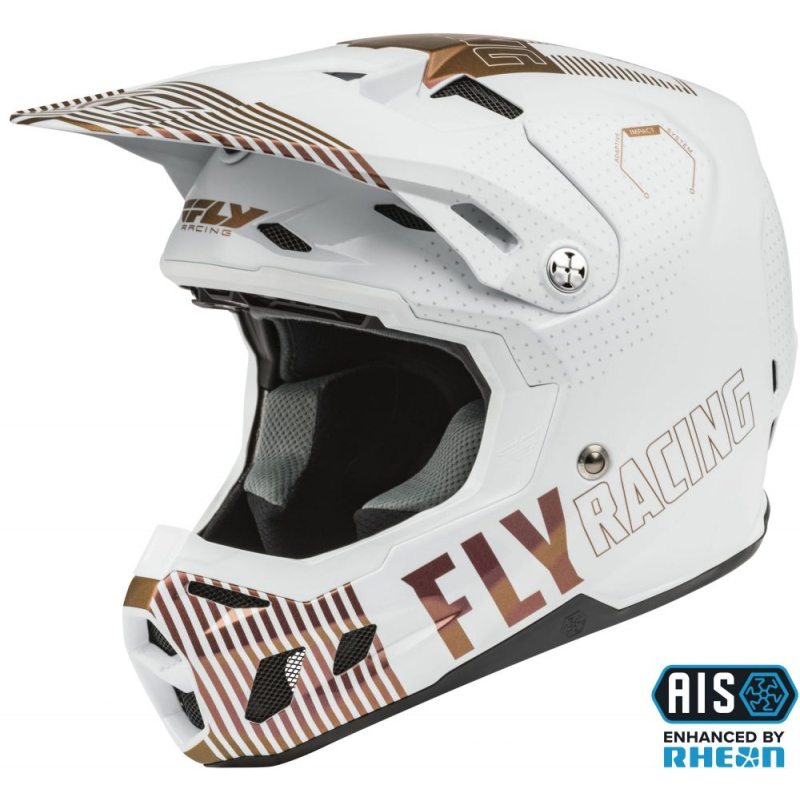CASQUE FLY FORMULA CC PRIMARY L.E. BLANC/CUIVRE Casque moto cross