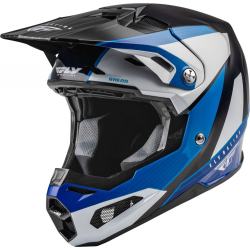 CASQUE FLY FORMULA CARBONE PRIME BLEU/BLANC/BLEU CARBON Casque moto cross