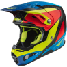 CASQUE FLY FORMULA CARBON PRIME JAUNE FLUO/BLEU/ROUGE CARBON Casque moto cross