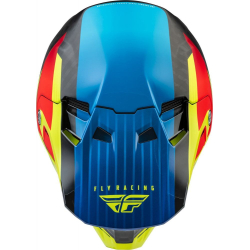 CASQUE FLY FORMULA CARBON PRIME JAUNE FLUO/BLEU/ROUGE CARBON Casque moto cross