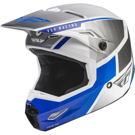 CASQUE FLY KINETIC DRIFT BLEU/CHARCOAL/BLANC Casque moto cross