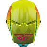 CASQUE FLY KINETIC DRIFT BLEU/JAUNE FLUO/CHARCOAL Casque moto cross