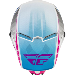 CASQUE FLY KINETIC DRIFT ROSE/BLANC/BLEU Casque moto cross