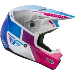 CASQUE FLY KINETIC DRIFT ROSE/BLANC/BLEU Casque moto cross