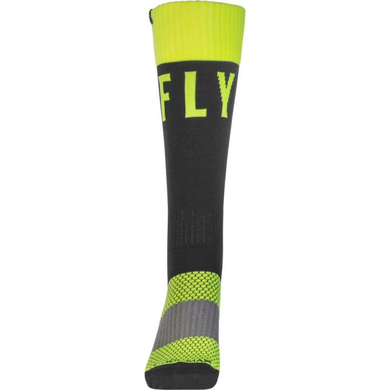 CHAUSSETTES FLY MX PRO THIN JAUNE FLUO/NOIR Chaussette moto cross