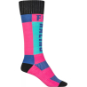 CHAUSSETTES FLY MX THICK ROSE/BLEU Chaussette moto cross