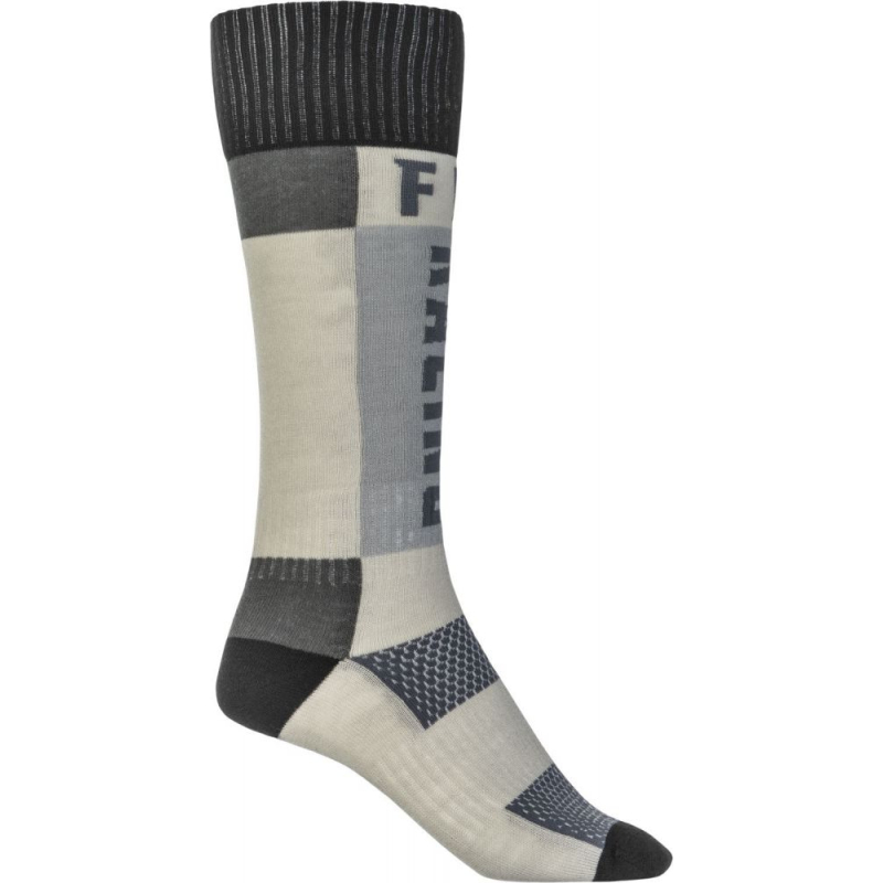 CHAUSSETTES FLY MX THICK GRIS/NOIR Chaussette moto cross