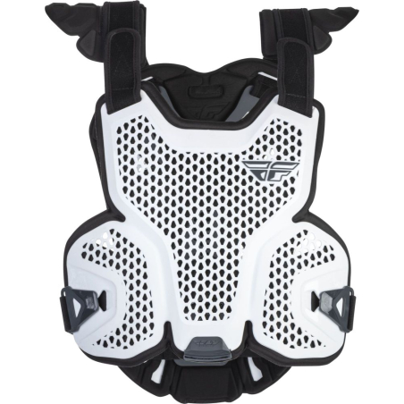PLASTRON FLY REVEL LITE CE ROOST BLANC S/M Pare pierre moto cross