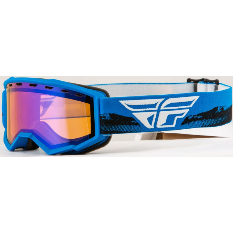 MASQUE FLY FOCUS SNOW BLEU/BLANC ENFANT Lunette moto cross enfant