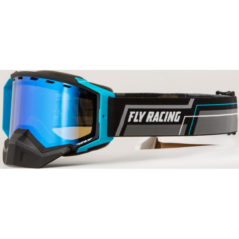 MASQUE FLY ZONE SNOW NOIR/GRIS/BLEU Lunette moto cross