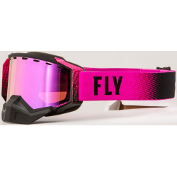 MASQUE FLY ZONE SNOW NOIR/ROSE Lunette moto cross