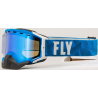 MASQUE FLY ZONE PRO SNOW BLEU/BLANC Lunette moto cross