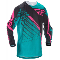 MAILLOT KINETIC MESH TEAL/ROSE/NOIR Maillot cross enfant